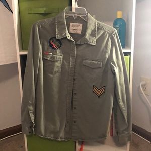 Arizona decorated flannel- style pullover